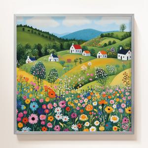 인테리어 소품 예쁜 풍경 그림 액자 풍경_04 (매트실버 프레임)
