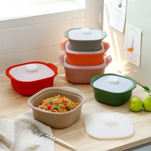 국산 스퀘어 실리콘 냄비