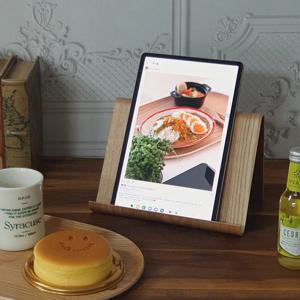 지엠마 애쉬 우드 거치대 가벼운 나무 레시피북 휴대폰 태블릿 거치대