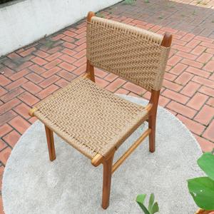 북유럽 호텔디자인 라탄 원목식탁의자_휘로/브라운색