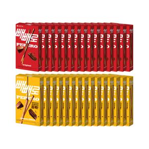 초코 빼빼로 46gx15개+누드 초코필드 빼빼로 45gx15개