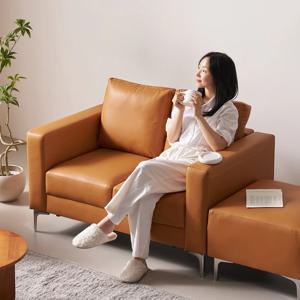 데이 포켓스프링 에어홀 실리콘 가죽 소파 2인용