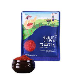 국내산 100% 해빛담 고춧가루 500g