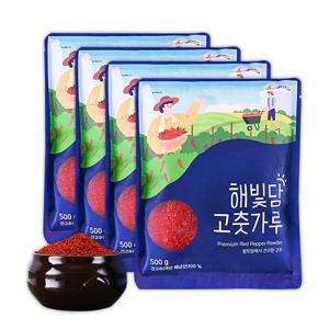 국내산 100% 해빛담 고춧가루 500g X 4봉