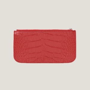 Croco Wallet - Matte Red (크로커 장지갑 무광 레드)