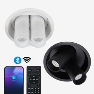 IOT 더블 실린더 15W(4) 매입등 간접조명 삼색변환 디밍 리모컨별매