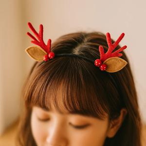 크리스마스 머리장식 루돌프 머리띠 귀여운 파티소품 연말용품