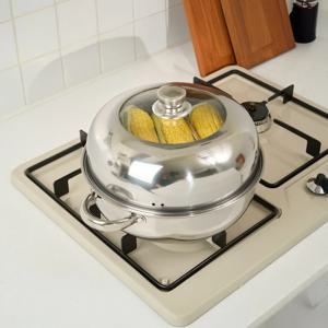 파르셀 IH 인덕션 돔형 찜냄비 스텐냄비 찜솥 찜기 28cm