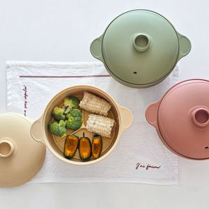 전자레인지 찜기 국산 실리콘 냄비 라면 계란찜 용기 대 1300ml