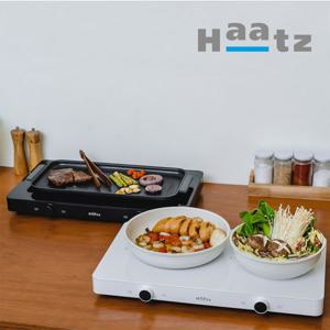 슬림 모던 프리스탠딩 듀얼 2구 인덕션 (블랙, 화이트)