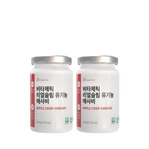 리얼슬림 유기농 애사비 사과 초모 식초 애사비분말 x 2개