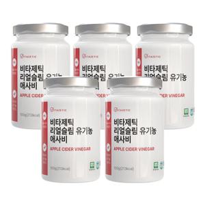 리얼슬림 유기농 애사비 사과 초모 식초 애사비분말 x 5개