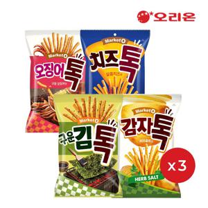 마켓오 톡시리즈 (구운김,오징어톡,치즈톡,허브솔트) 4종 12봉