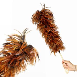전통 닭털 총채 60cm ( 자동차 청소도구 먼지털이개 가정용 차량용 깃털 먼지제거기 )