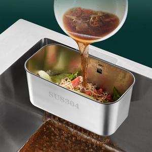 스텐 싱크대 코너 음식물 물기제거 바스켓 거름망 2size