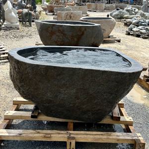 대형 수반 강돌 물확 돌확 정원 연못 욕조 / 96cm  x 65cm  x 54cm