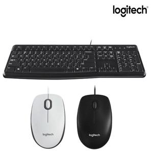 로지텍코리아 K120 New + M100R 유선마우스(화이트) USB 키보드마우스세트 한글