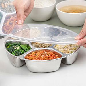 깊은칸막이 나눔 스텐반찬통 찬합 피크닉 도시락통 반찬보관 캠핑 식판