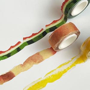 여름의맛 마스킹테이프 Washi tape / 수박 / 참외 / 물렁이복숭아