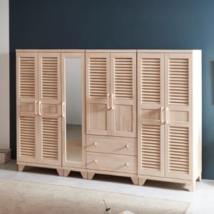 편백나무원목(무절) 통풍갤러리 2800장롱세트 BFR-993