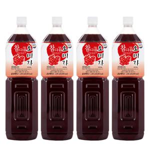 오미자 농축액 엑기스 청 음료 베이스 1.5L x 4개