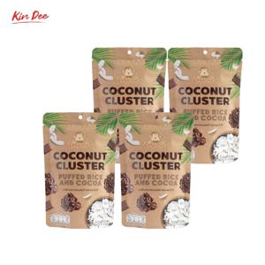 코코넛 클러스터 시드 퍼프드라이스&코코아 40g X 4개 코코넛칩