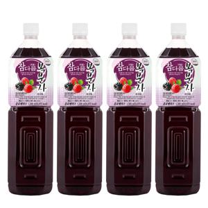 복분자 농축액 엑기스 청 음료 베이스 1.5L x 4개