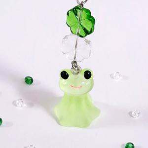 맑음이 개구리 키링 열쇠고리 귀여운 행운 선물