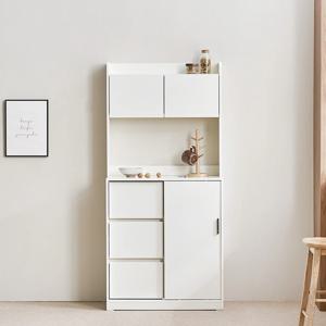 쿠폰가 215,100원 / 아망드 슬라이딩 800 3단서랍 주방 수납장 홈카페장 상부장세트