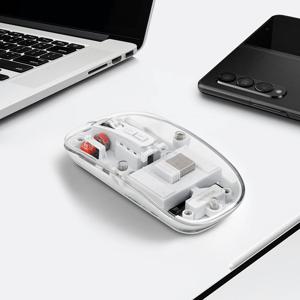 [리퍼] 인싸템 블루투스 2대 리시버 무선연결 블루투스 투명마우스 STM-IV100