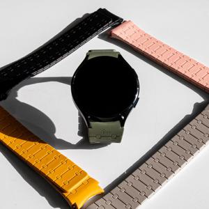좋나니 갤럭시워치 스트랩 20mm 22mm 밴드 마그네틱 투명 가죽 메탈 시계줄