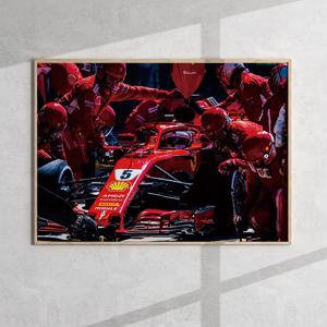 F1 페라리 레드불 레이싱카 포스터 09 Ferrari F1