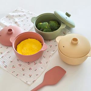 전자레인지 찜기 국산 실리콘 냄비 라면 계란찜 용기 소 500ml