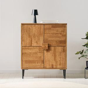 데이브 고무나무 원목 다용도 월넛 수납장 750 (1color)