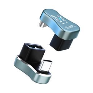 USB3.1 A to C타입 10Gbps U자형 꺽임 젠더 GD24 고속충전 데이터 OTG