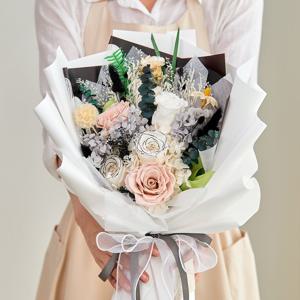 생화 프리저브드 플라워 시들지 않는 큰 꽃다발 기념일 축하 생일 입학 졸업식꽃다발 - 4종
