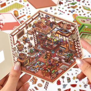 3D 방꾸미기 스티커 레트로 집꾸미기 복층 빈티지 다꾸 씬 입체스티커