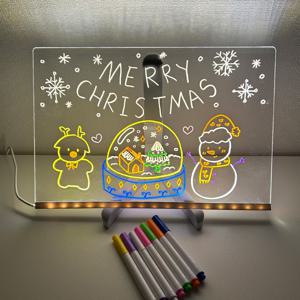 LED 아크릴 무드등 인테리어 네온사인 생일파티 이벤트 소품 드로잉 메모보드