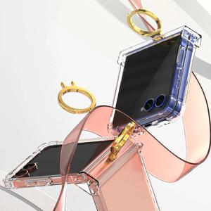 갤럭시 Z플립7 풀커버 베칸트 컴플릿 링 힌지보호 투명 케이스