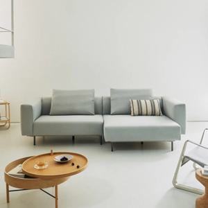 [신세계2만원상품권증정]무아 3.5인 반카우치 헤드기능 리브 패브릭 소파