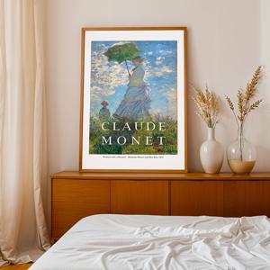 전시 명화 캔버스 포스터 140종/11. 클로드 모네_양산을 들고 있는 여인