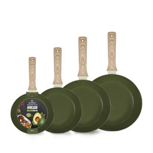아보카도 코팅 인덕션 IH 후라이팬 4종 세트(20cm+24cm+26cm+28cm)