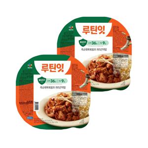 CJ 루틴잇 죽순제육볶음과 귀리곤약밥 412g x2개