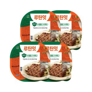 CJ 루틴잇 떡갈비와 곤드레 현미곤약밥 387g x4개