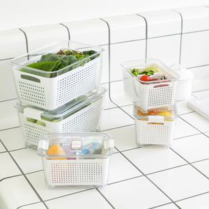 식재료 보관 밀폐 용기 냉장고 채소 과일 정리박스 (소)