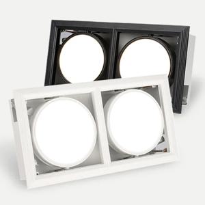 LED PAR30 일체형 멀티 매입등 2구 사각 30W LED 다운라이트