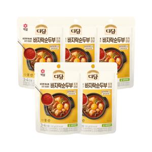 다담 바지락순두부 찌개 양념 130g*5개