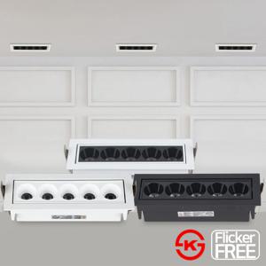 LED 다운라이트 멀티 매입등 5구 에코 자스민 사각 COB 10W 매립등기구