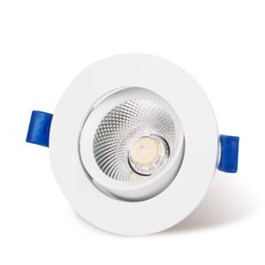 룩스램 LED 다운라이트 3인치 COB 7W 직회전 매입등 슈퍼플리커프리