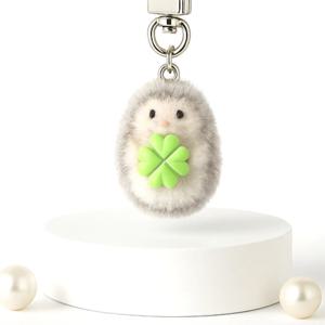 럭키 고슴도치 키링 키홀더 열쇠고리 자동차키링 립밤키링 가방키링